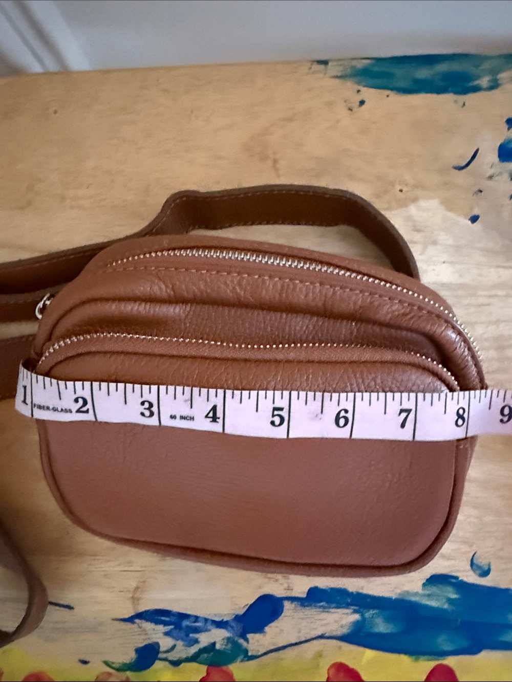 Isadora Brown Genuine Leather Crossbody Bag‎ - Picture 8 of 9